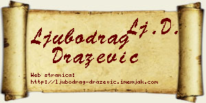 Ljubodrag Dražević vizit kartica